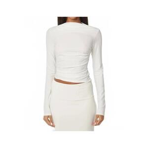 NEW THE LINE BY K selma long sleeve top in white